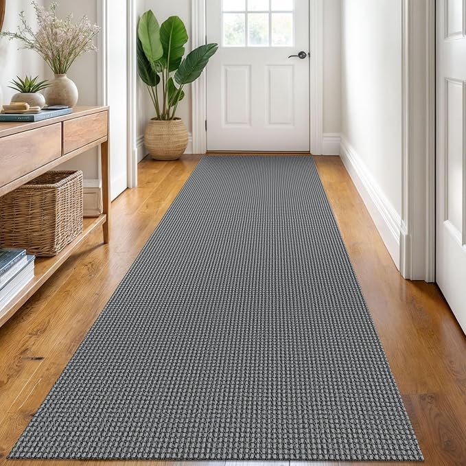 KOZYFLY Runners for Hallways 3x8 ft Washable Kitchen Runner Non Slip Rubber