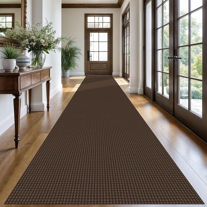 KOZYFLY Extra Long Runners for Hallways 3x20 ft Washable Kitchen Runner Non