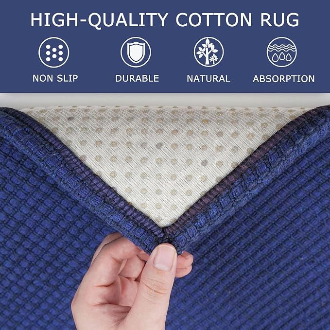 KOZYFLY Runners for Hallways 2x5 ft Washable Kitchen Runner Non Slip Rubber