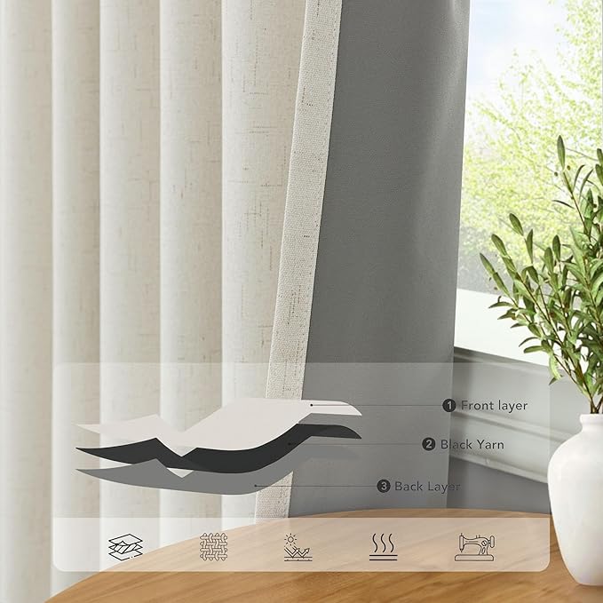 102 Inch Blackout Curtains Cream