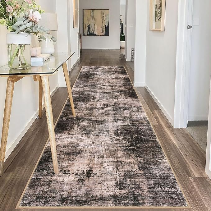 IOHOUZE Abstract Runner Rug 3x10 Ft Washable Runners