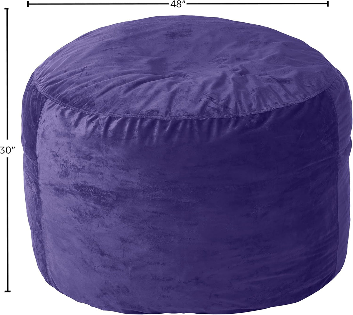 Sofa Sack Bean Bag Chair Cover, 4-Feet, Purple