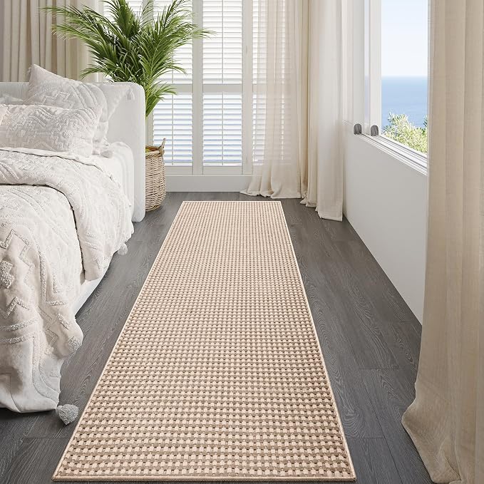 YDKGL 2x8 ft Hallway Runner Rug Extra Long Boho Woven Kitchen Runner Rugs Mat