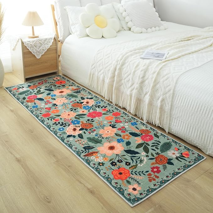 Rugcomf Runner Rug for Hallways Kitchen Rug Non Slip 2'6''x8' Washable Runner