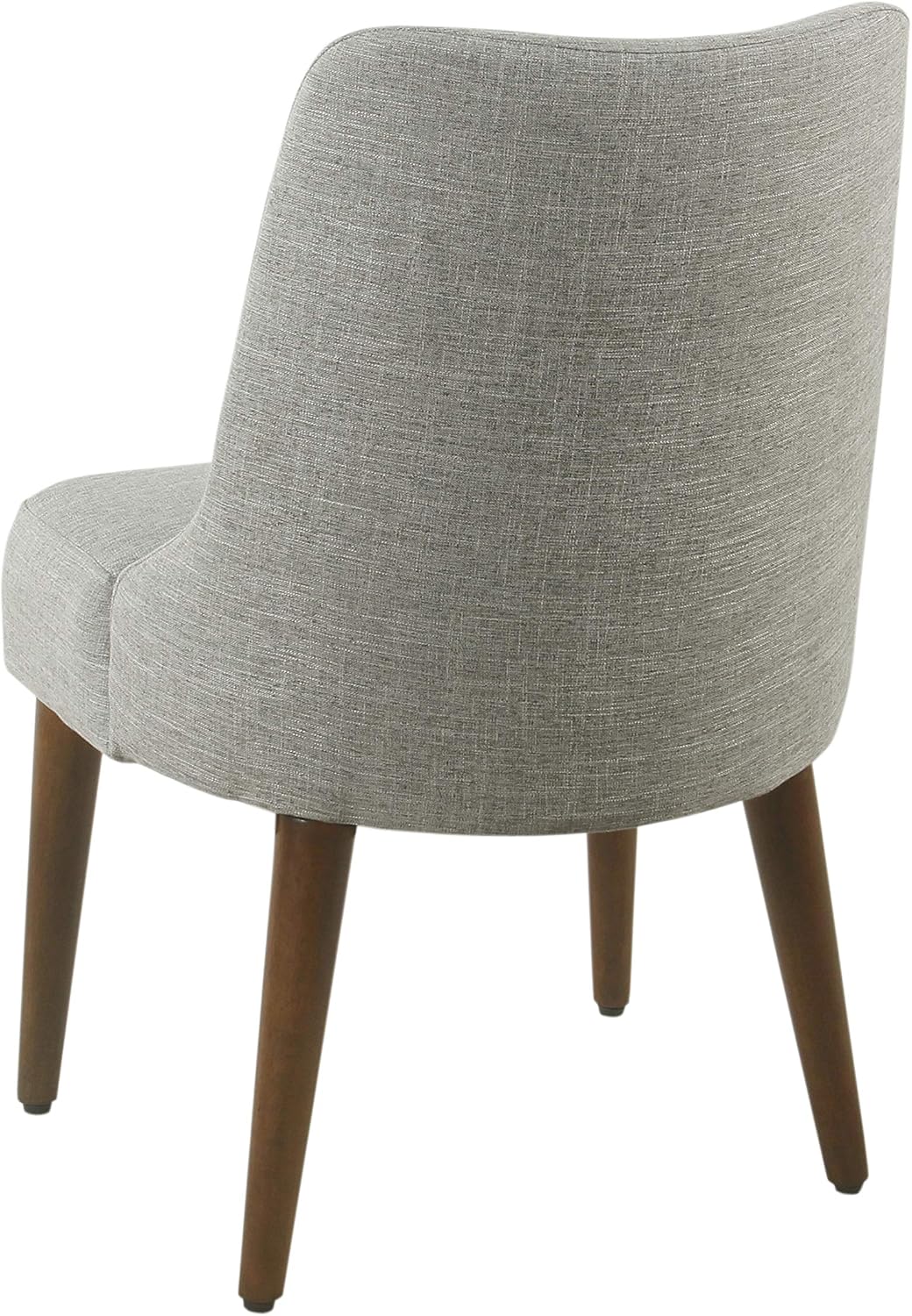 HomePop Home Decor | Upholstered Hemet Gayle Side Dining Chair | Decorative Home Furniture, Woven Gray (Single Pack)