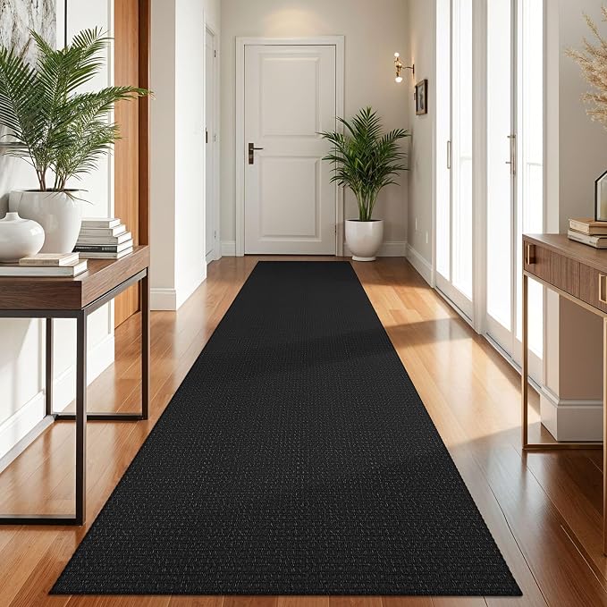 KOZYFLY Runners for Hallways 3x10 ft Washable Kitchen Runner Non Slip Rubber