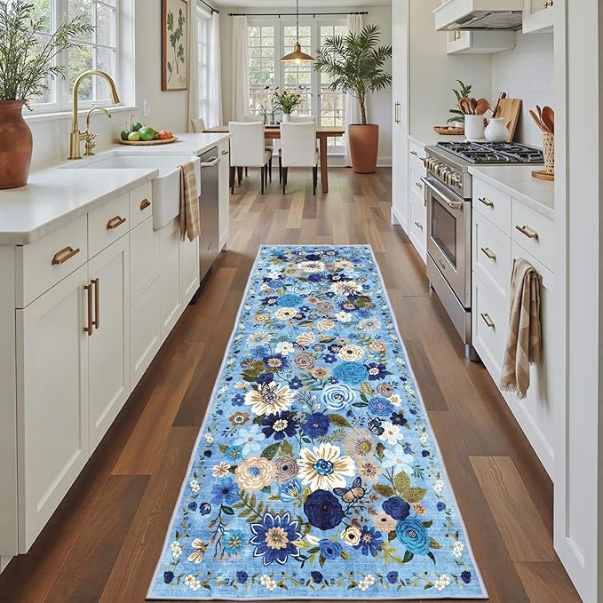 Rug for Hallways Kitchen Rug 2x8, Non Slip Washable Rugs