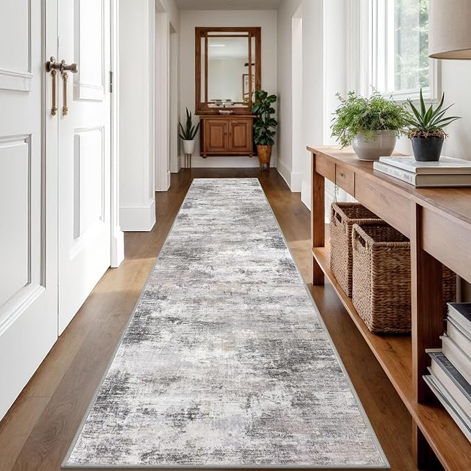IOHOUZE Abstract Runner Rug 2x12 Ft Washable Runners