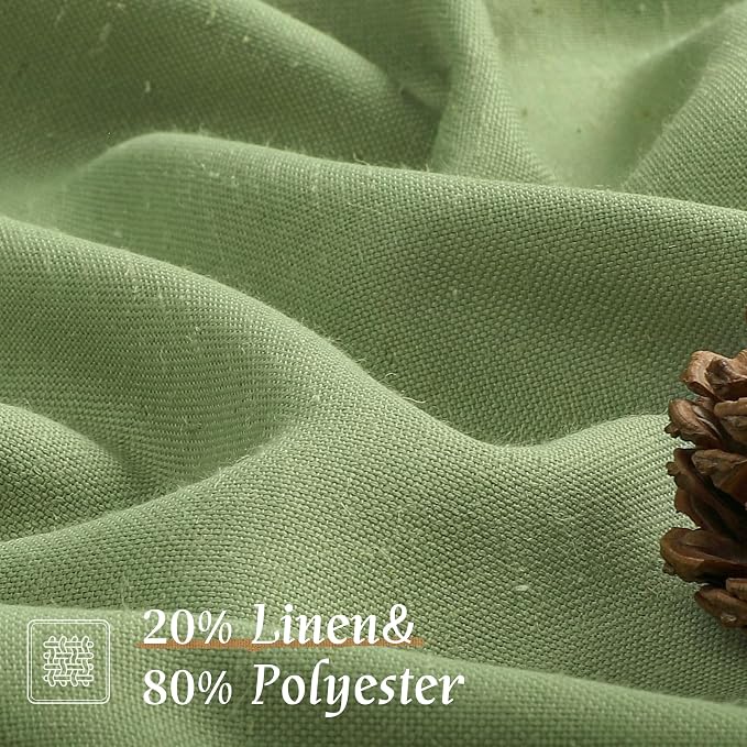 LAMIT Sage Green Linen Curtains