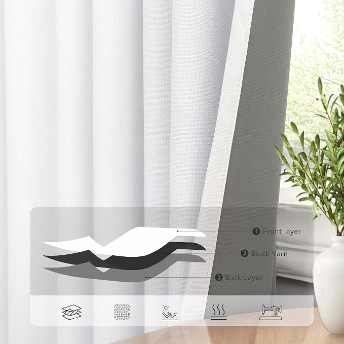 Short Small Window Room Darkening Curtains 58 Inches Long