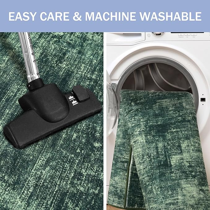 IOHOUZE Abstract Runner Rug 3x8 Ft Washable Runners