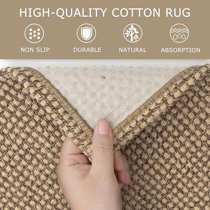 KOZYFLY Boho Runners for Hallways 2x7 ft Washable Kitchen Runner Non Slip