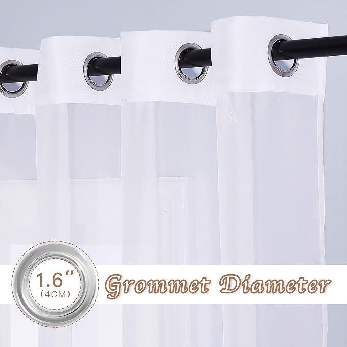 NICETOWN Sheer Curtains for Patio Door