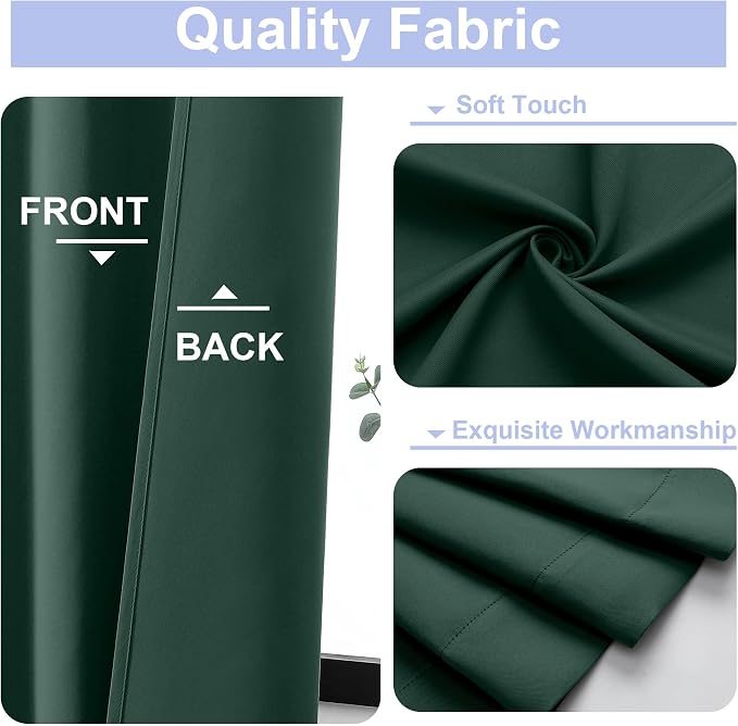 Simplebrand Ava Ever Green Blackout Curtains