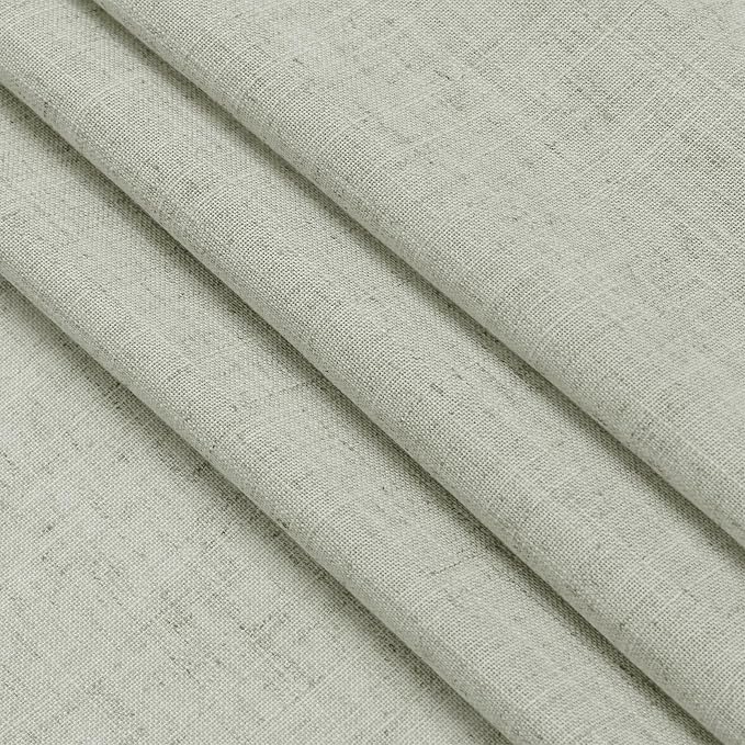 Green Linen Curtains 102 Inches Long