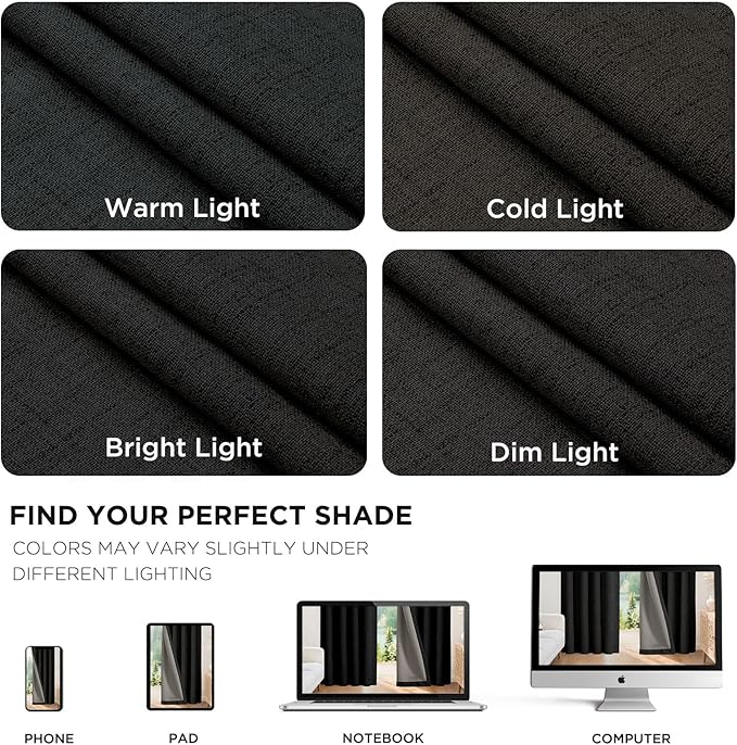 Joydeco Blackout Curtains for Bedroom