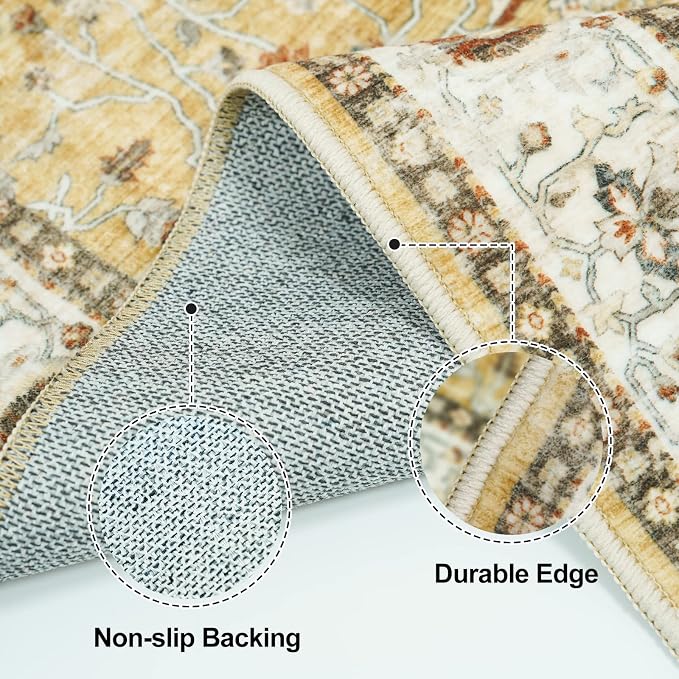 TOPRUUG Washable Runner Rug 2x7