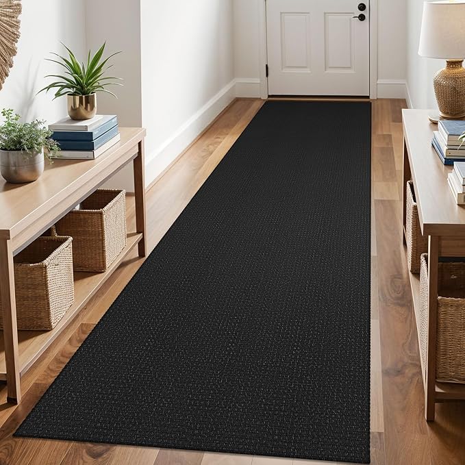 KOZYFLY Runners for Hallways 3x10 ft Washable Kitchen Runner Non Slip Rubber
