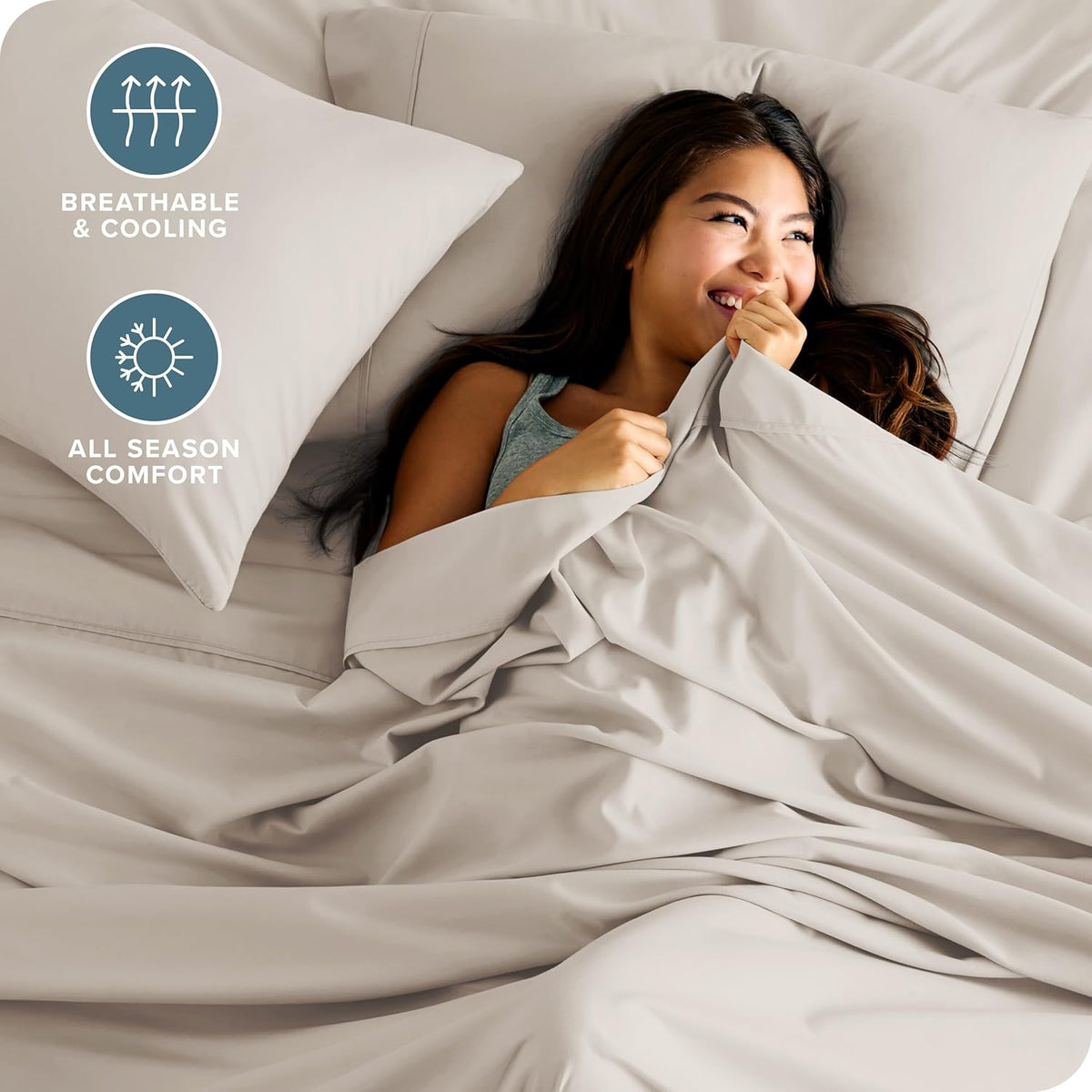 Bare Home Twin Sheet Set - 1800 Ultra-Soft Microfiber Bed Sheets - Double Brushed - Deep Pockets - Easy Fit - Extra Soft - 3 Piece Set - Bedding Sheets & Pillowcases (Twin, Wheat)