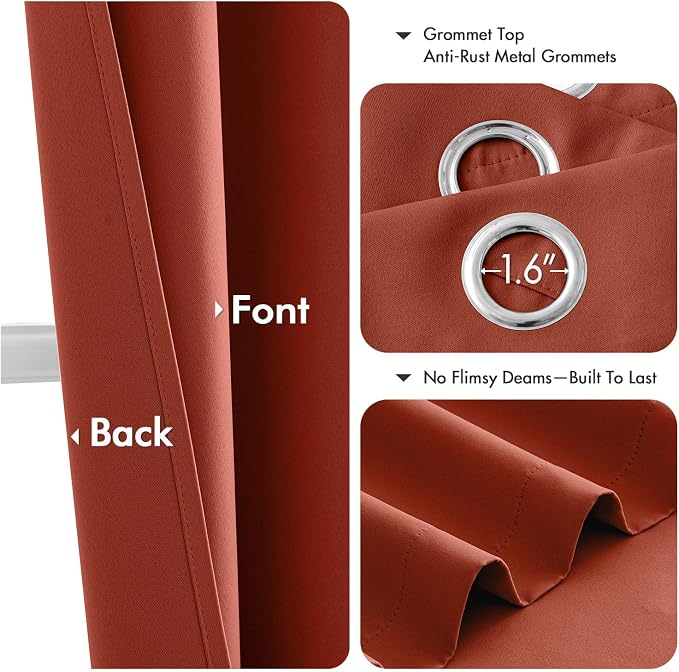 MIULEE Short Fall Curtains for Windows