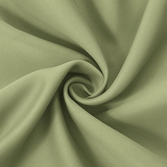 LEMOMO Blackout Curtains 42 x 63 inch/Sage Green Curtains Set of 2