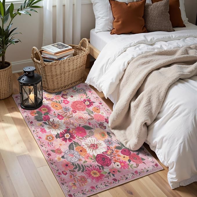2x4 Entryway Runner Rugs, Non Slip Washable Rugs