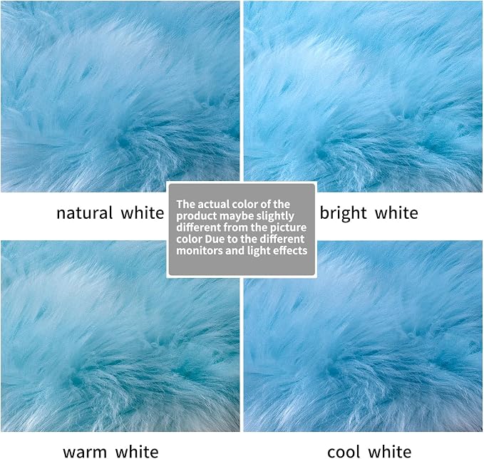 Faux Fur Rug for Bedroom, Fluffy Runner Rugs Soft Sheepskin Rug Sofa Couch Seat