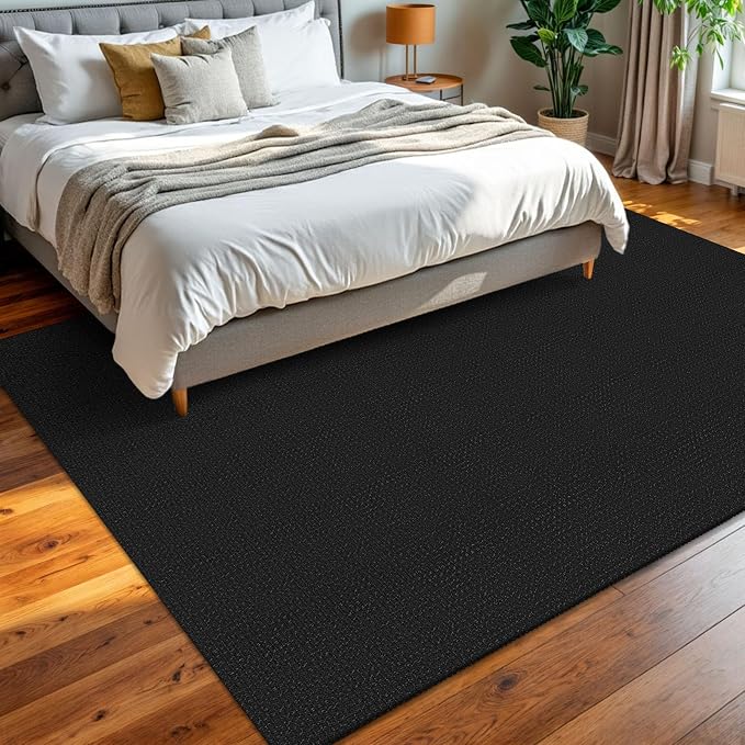 KOZYFLY Washable Area Rug 6x9 ft Rubber Backed Non Slip Rugs