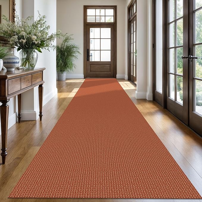 KOZYFLY Extra Long Runners for Hallways 3x18 ft Washable Kitchen Runner Non