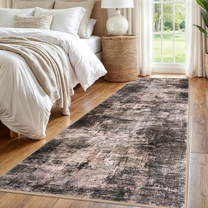 IOHOUZE Abstract Runner Rug 3x8 Ft Washable Runners