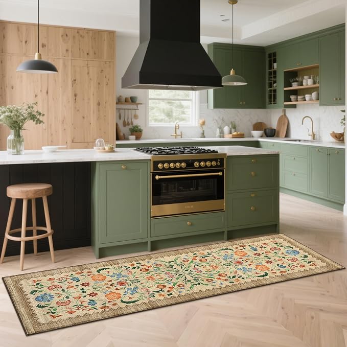 GarveeHome Floral Rug 2.5x10 Runners