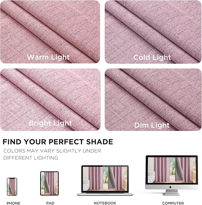 Joydeco Blackout Curtains for Bedroom