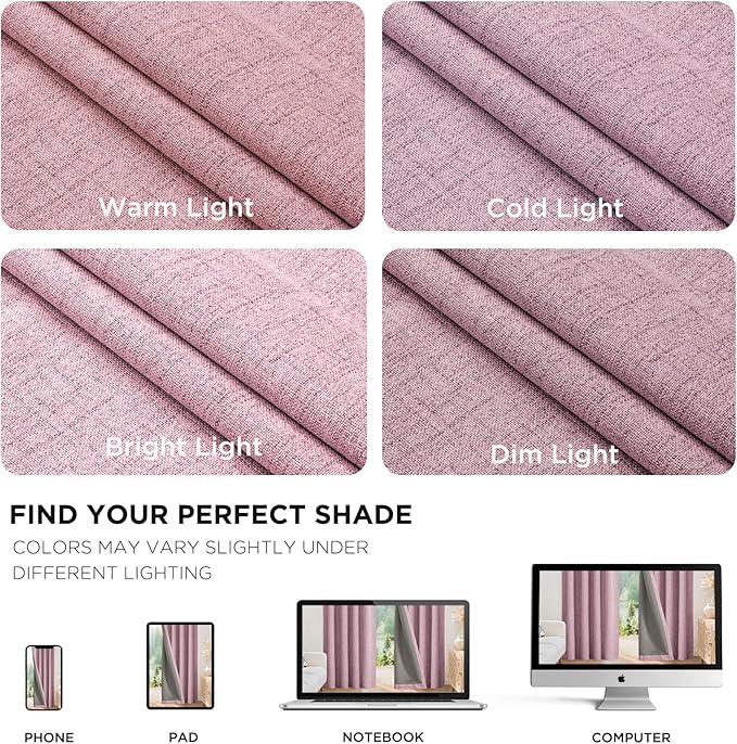 Joydeco Blackout Curtains for Bedroom