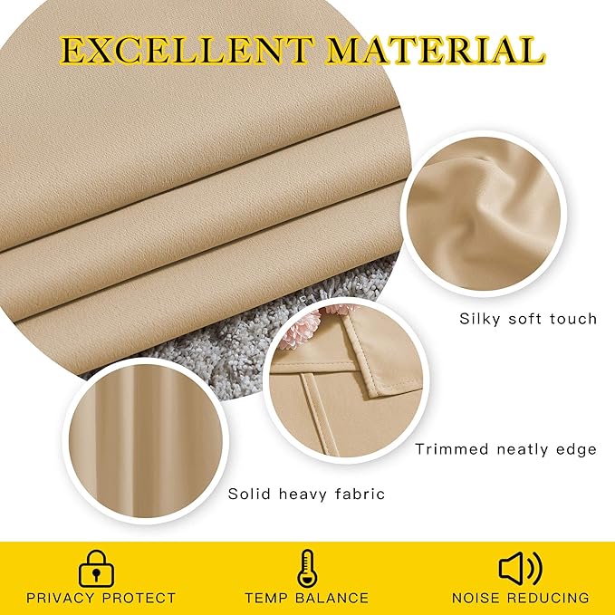NICETOWN 80 inch Curtains Privacy