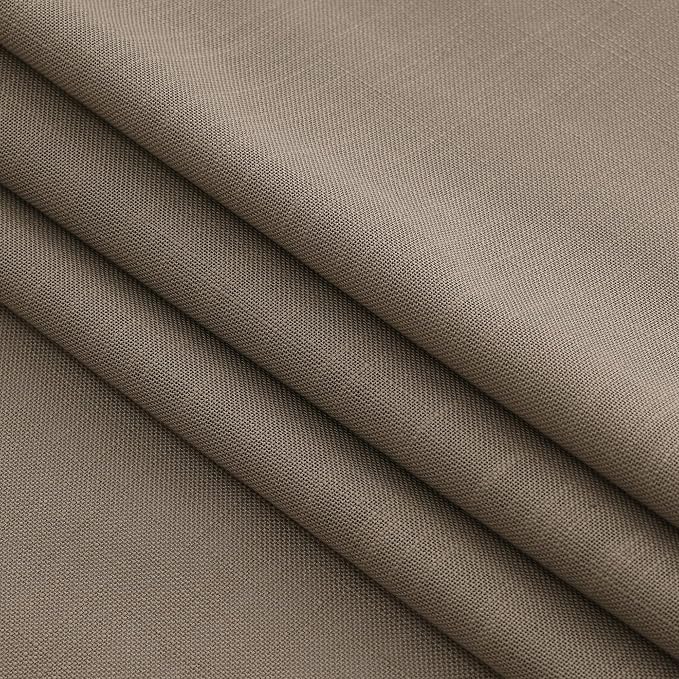 Dark Taupe Linen Curtains 96 Inches Long