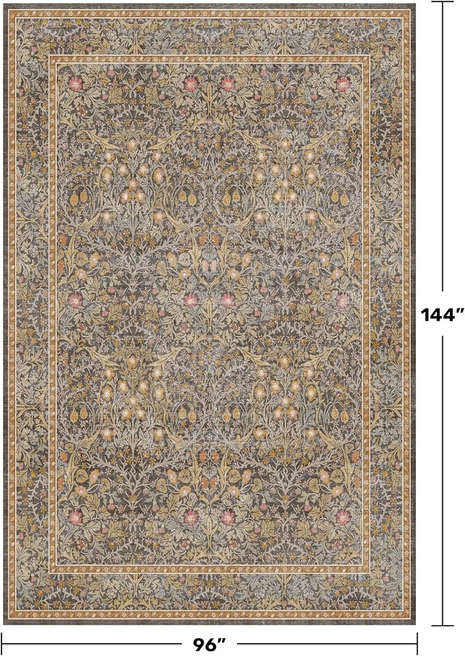 Large 8x12 Boho Living Room Rug