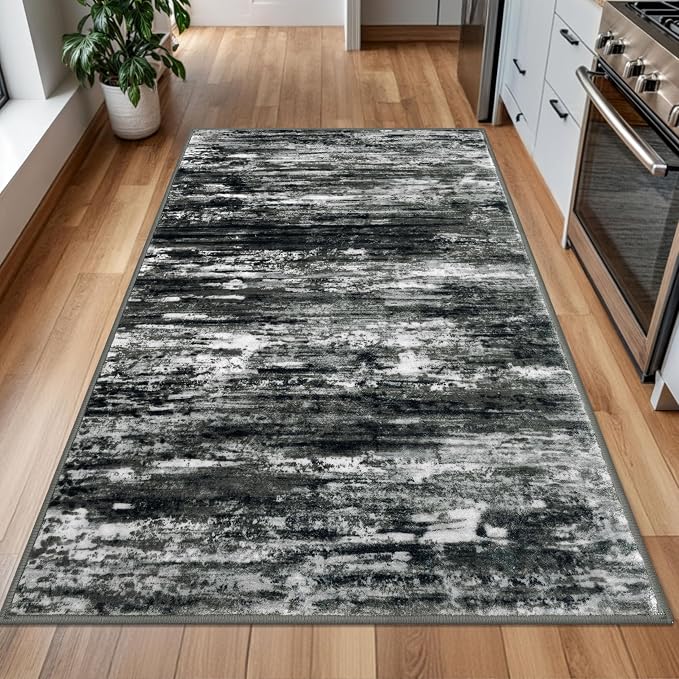KOZYFLModern Abstract 4x6 Ft Washable Large Rugs