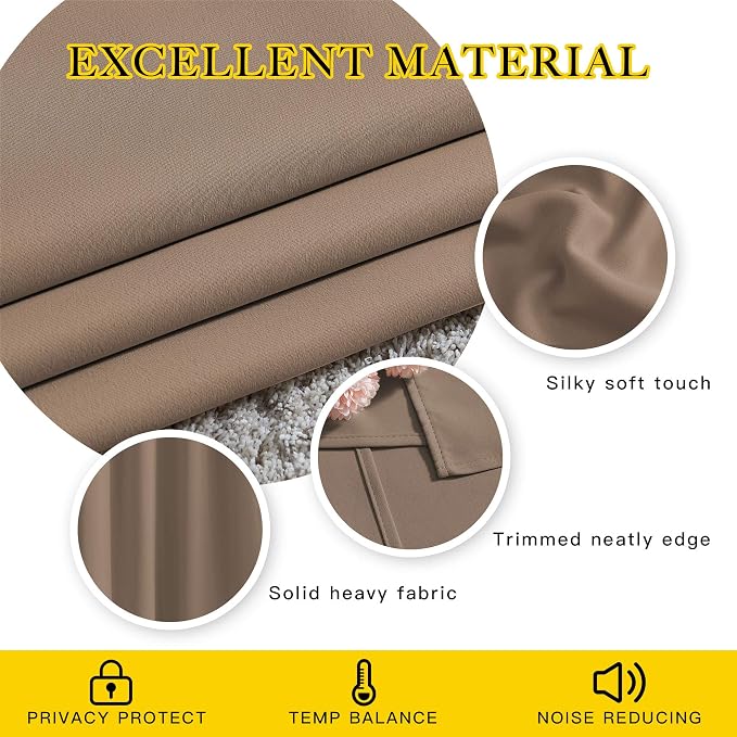 NICETOWN Kitchen Blackout Curtains and Drapes