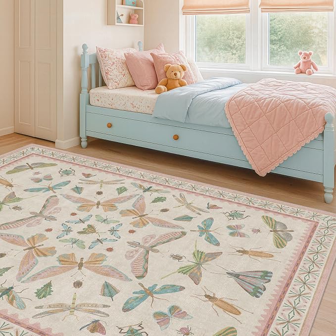 Hazo Haus Butterfly Area Rugs 5x7