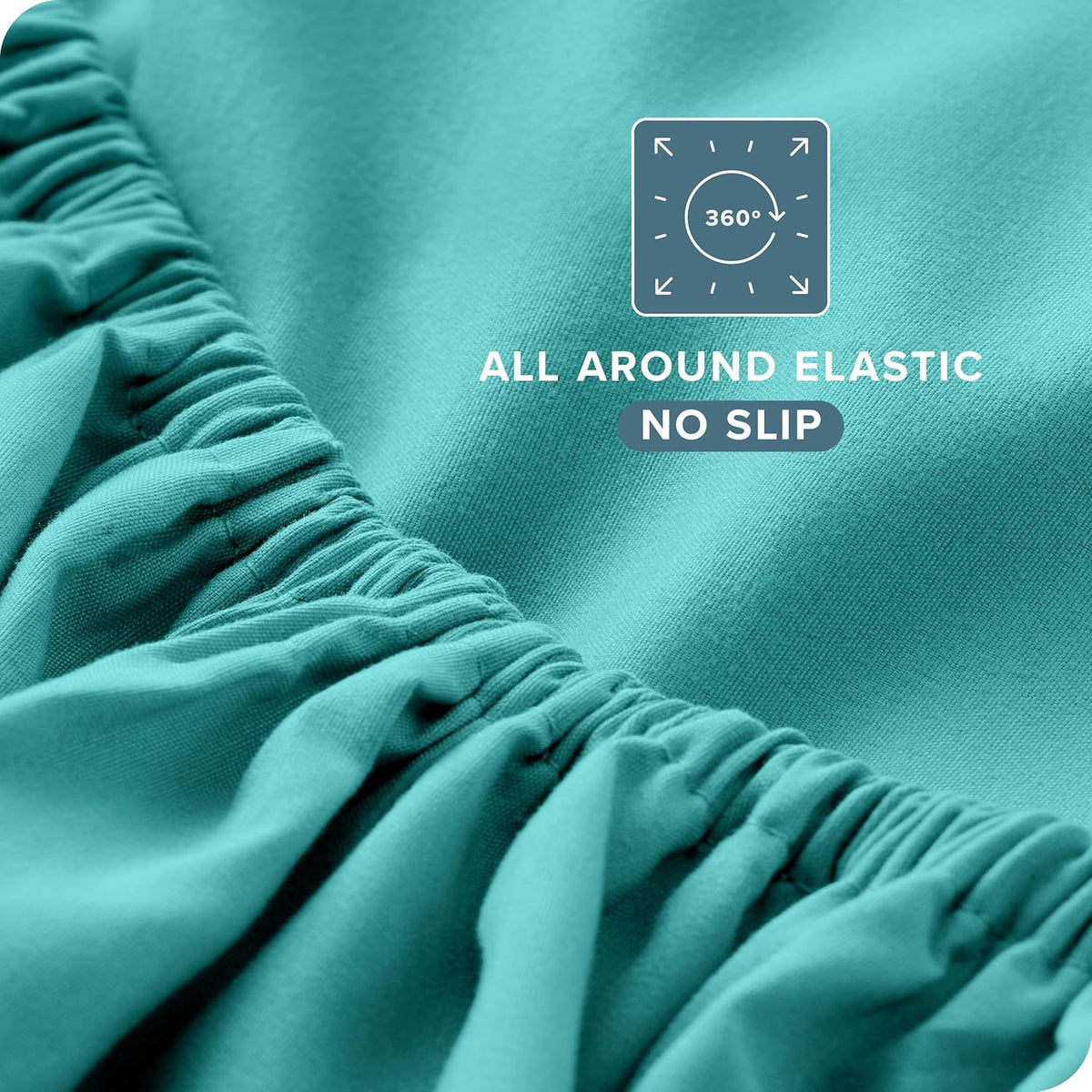 Bare Home Full XL Sheet Set - Luxury 1800 Ultra-Soft Microfiber Full Extra Long Bed Sheets - Double Brushed - Deep Pockets - Easy Fit - 4 Piece Set - Bedding Sheets & Pillowcases (Full XL, Turquoise)
