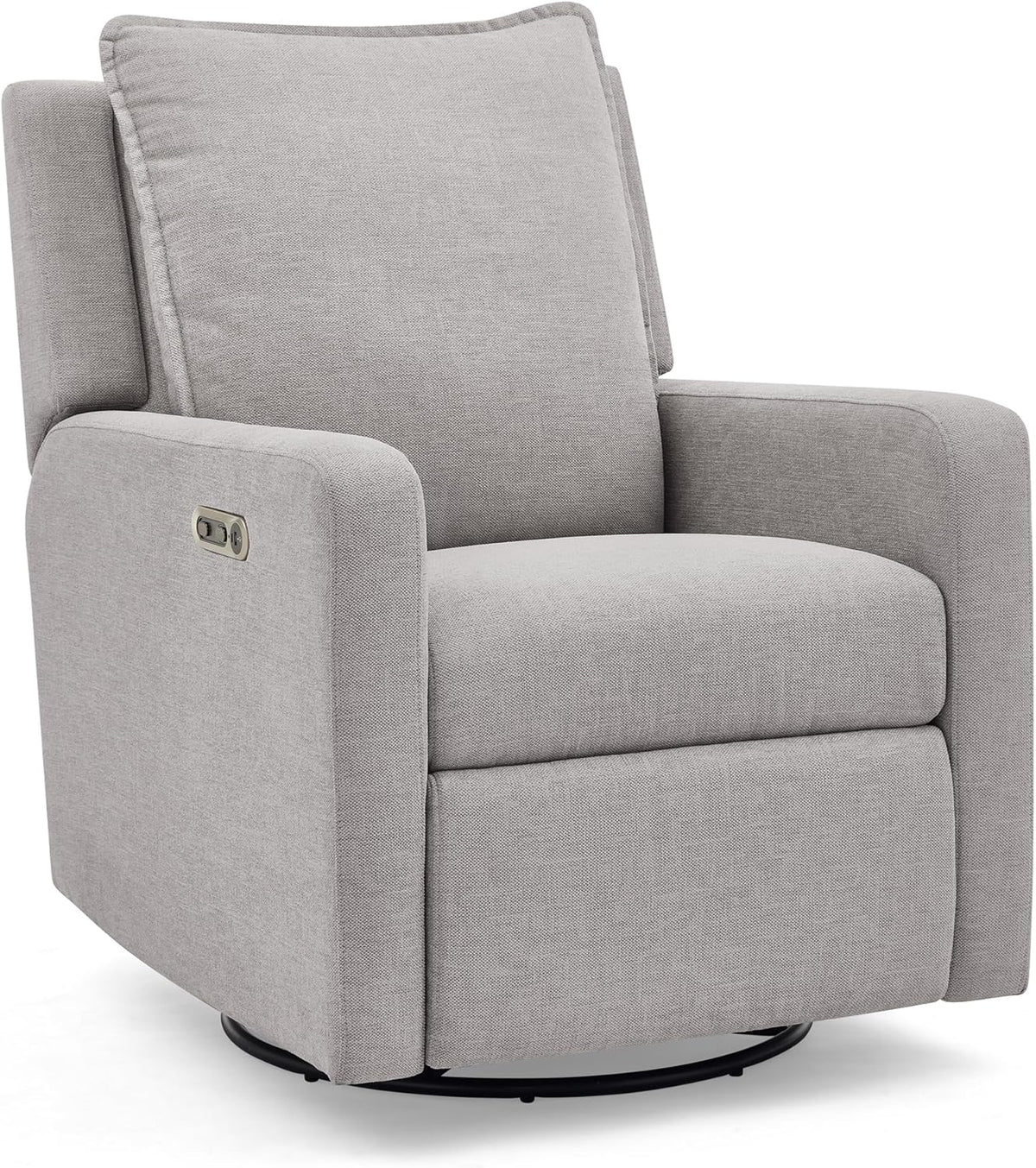 Delta Children babyGap Harlowe Power Recliner with USB-A & Charging Port Greenguard Gold Certified – Stain-Resistant Performance Fabric is Oeko-TEX Standard 100 Certified, Ash