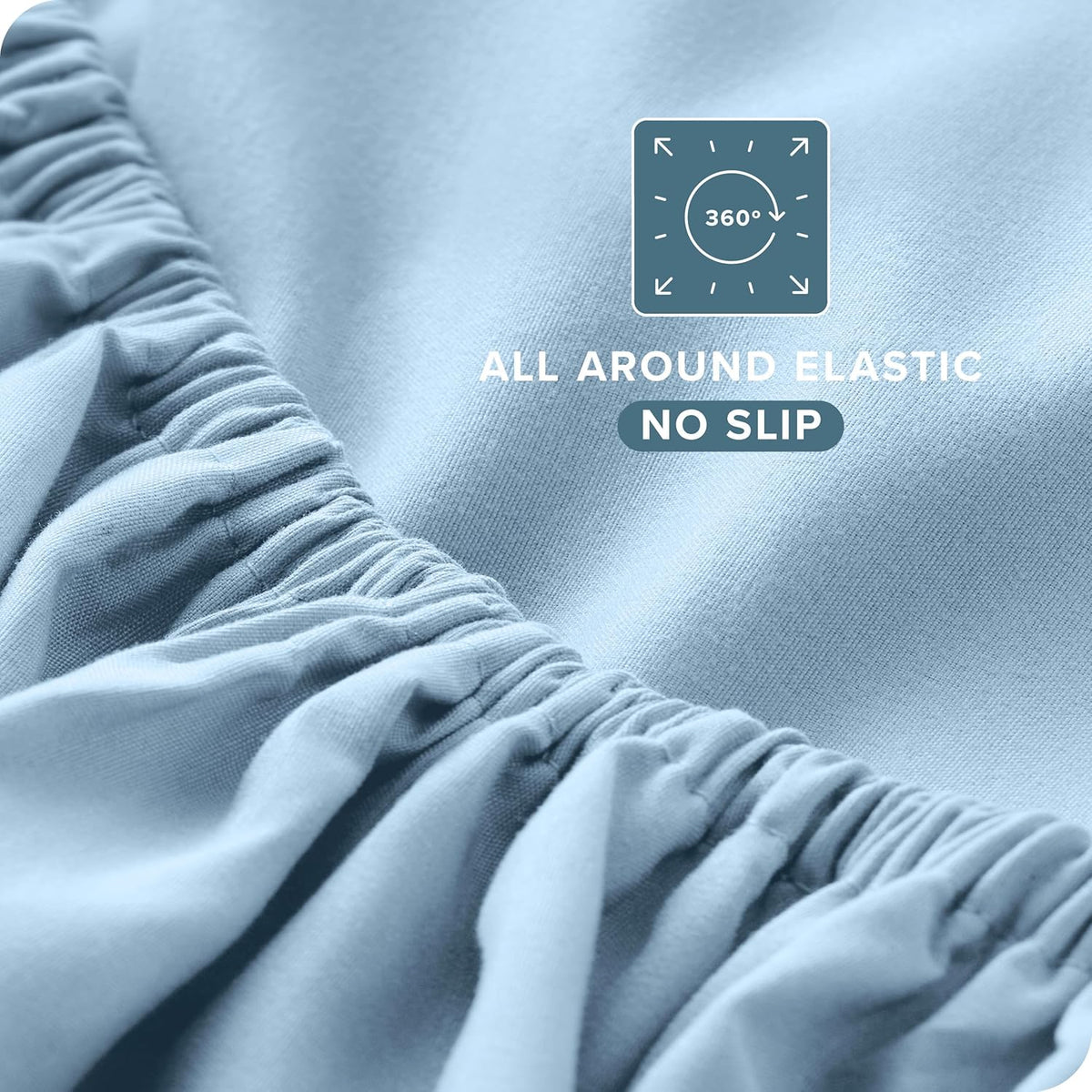 Bare Home Full Sheet Set - Luxury 1800 Ultra-Soft Microfiber Bed Sheets - Double Brushed - Deep Pockets - Easy Fit - 4 Piece Set - Bedding Sheets & Pillowcases (Full, Light Blue)