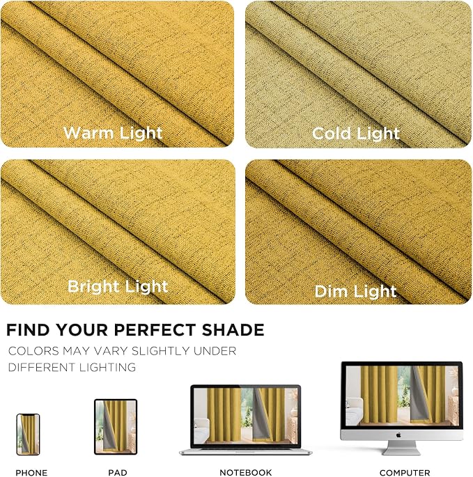 Joydeco Blackout Curtains for Bedroom