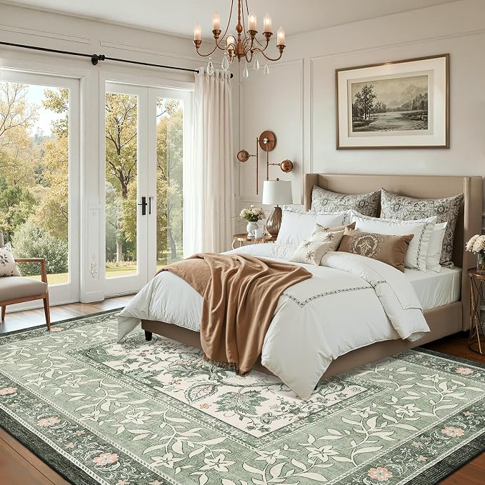 GarveeHome Provence 8x10 Area Rugs