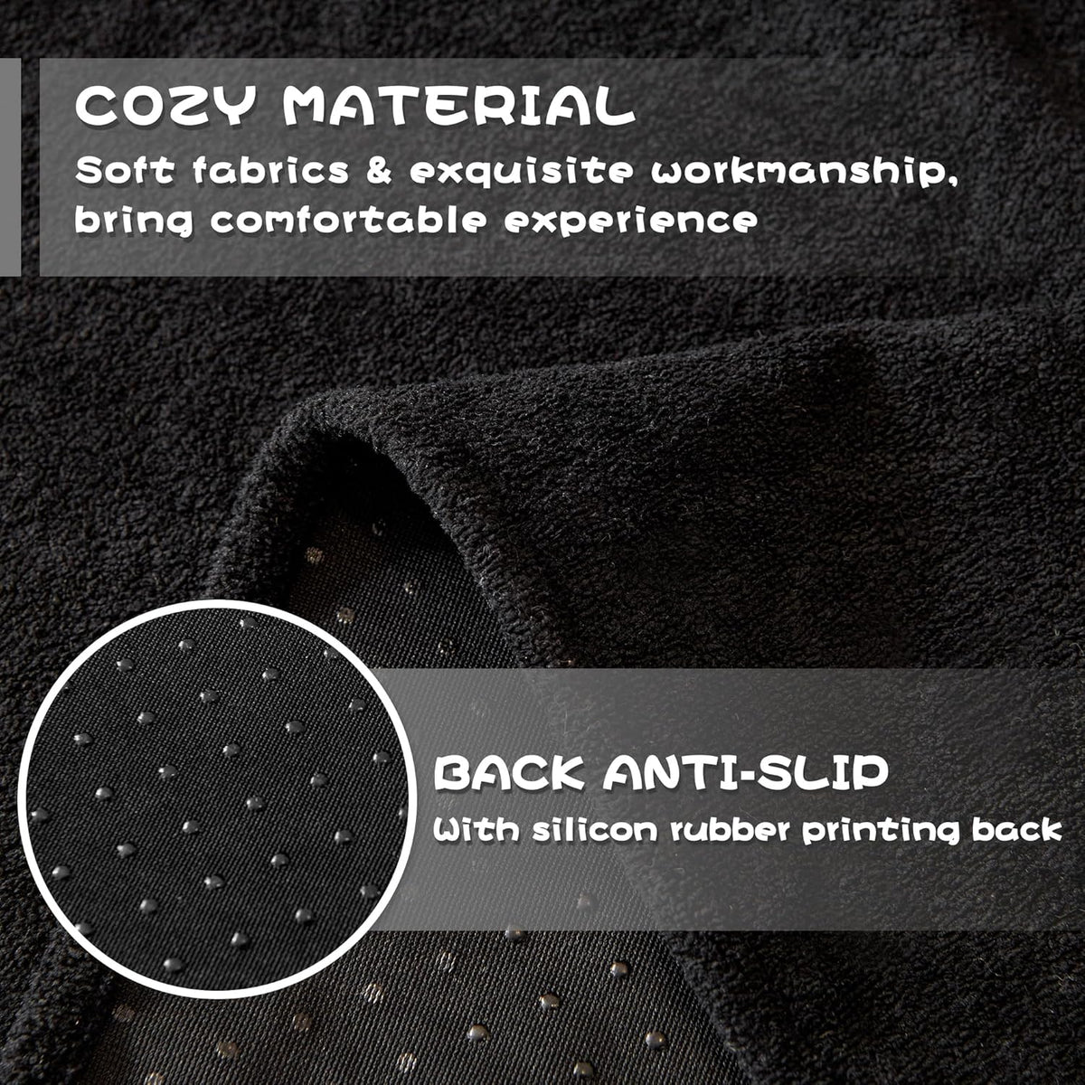 MYSKY HOME Black Couch Covers for Sectional Sofa, Couch Cover L Shape Couch Covers for Dogs Washable Couch Cover Banket Modern Sofa Slipcovers, Super Soft Sofa Towel for Kids, Pets, 91" x 150"