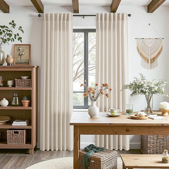 Nanspring Boho Curtains 90 Inches Long