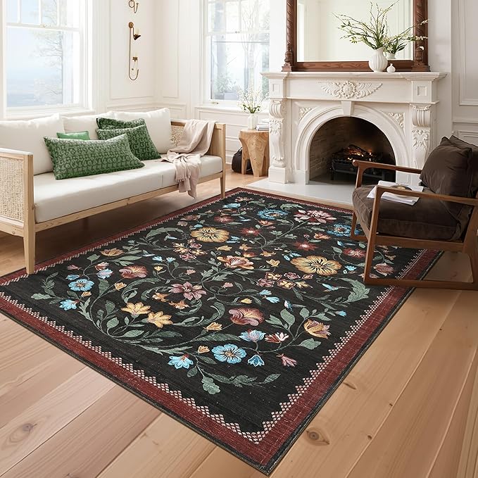GarveeHome Washable Rug 4x6 Area Rugs