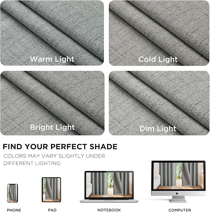 Joydeco Blackout Curtains for Bedroom