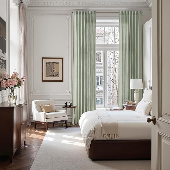 Desert Sage Linen 144 Inch Curtains