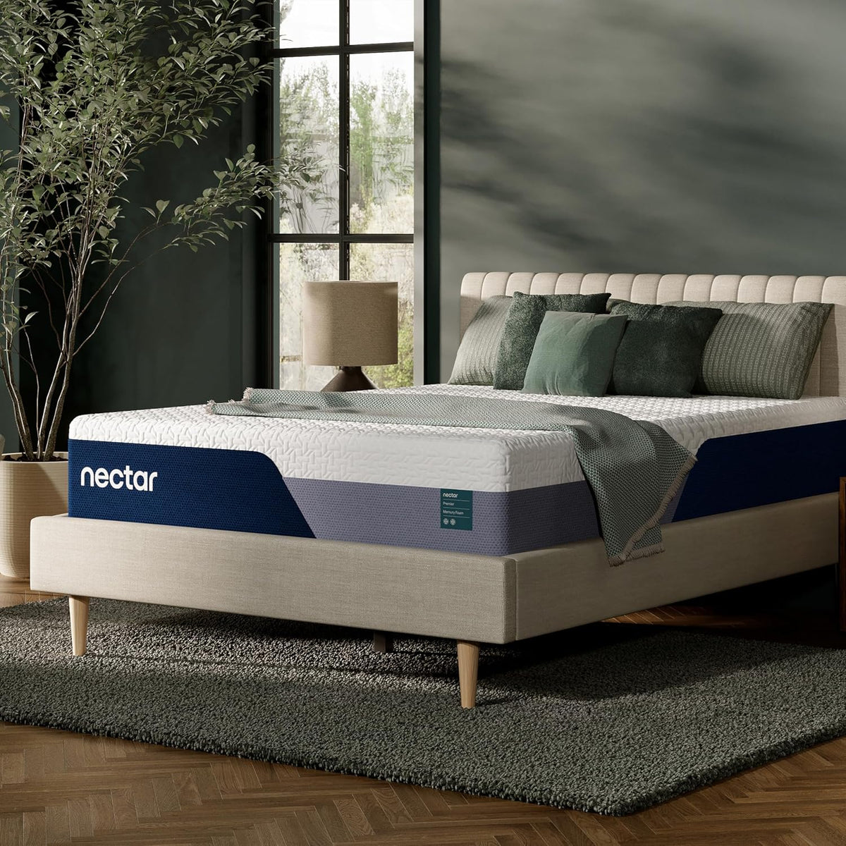 Nectar Premier 13” King Mattress - Medium Firm - Contouring Memory Foam - Cooling Upgrade - 2” Pressure Relief Layer - Mattress in a Box - 365-Night Trial & Forever Warranty
